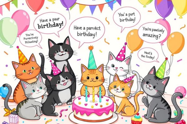 200+ Cat Birthday Puns That Will Have You Feline Fine and Laughing Out Loud Purrfectly Hilarious