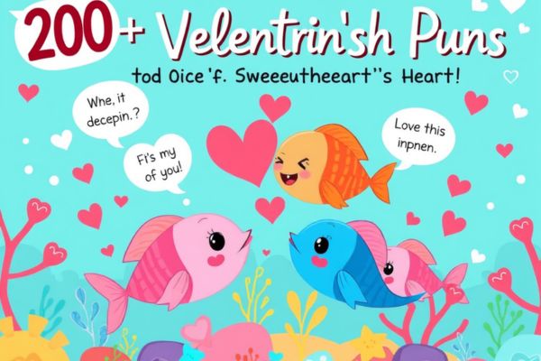 200+ Valentines Day Fish Puns to Hook Your Sweetheart’s Heart