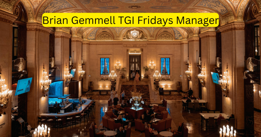 Brian Gemmell TGI Fridays Manager